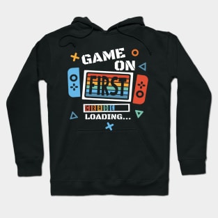 Game on First Grade Back to School Video Game Gift For Boy Girl Kids Hoodie